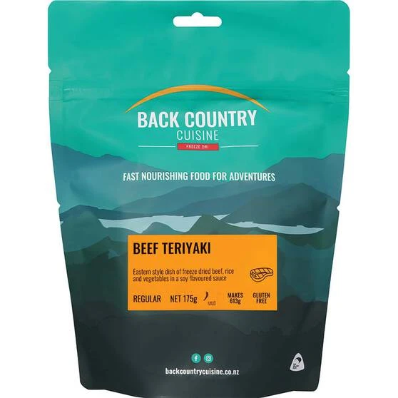 Back Country Cuisine Freeze Dried Beef Teriyaki 2 Serves 1 Back Country Cuisine Freeze Dried Beef Teriyaki 2 Serves
