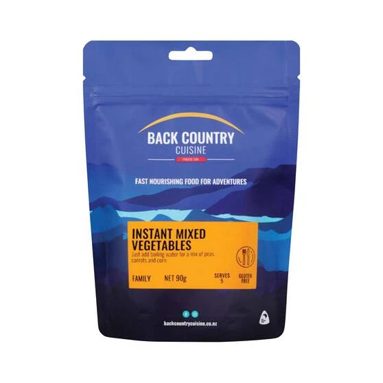 Back Country Cuisine Freeze Dried Mixed Vegetables 5 Side Serves 1 Back Country Cuisine Freeze Dried Mixed Vegetables 5 Side Serves
