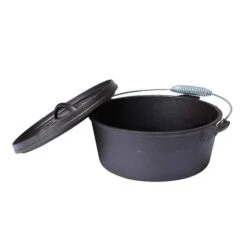 Campfire Pre Seasoned Cast Iron Camp Oven 4.5 Quart 14 Campfire Pre Seasoned Cast Iron Camp Oven 4.5 Quart -Camping Series Shop BCF 213607 03 hi res