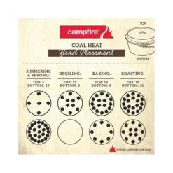 Campfire Pre Seasoned Cast Iron Camp Oven 9 Quart -Camping Series Shop BCF 213608 06 hi res