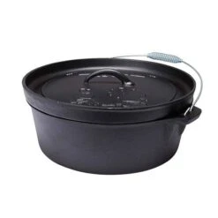 Campfire Pre Seasoned Cast Iron Camp Oven 12 Quart