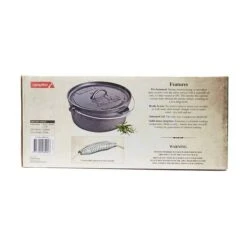 Campfire Pre Seasoned Cast Iron Camp Oven 12 Quart -Camping Series Shop BCF 213609 04 hi res