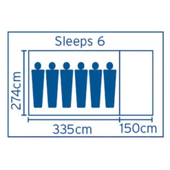 Coleman Excursion Instant Up Tent 6 Person 5 Coleman Excursion Instant Up Tent 6 Person -Camping Series Shop BCF 521167 02 hi res