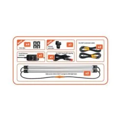 Hardkorr 2 Bar Tri Colour LED Camp Light Kit