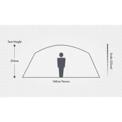 Wanderer Nightfall Dome Tent 10 Person -Camping Series Shop BCF 578130 07 hi res
