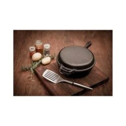 Campfire Cast Iron Quart Combo Cooker -Camping Series Shop BCF 601031 05 hi res