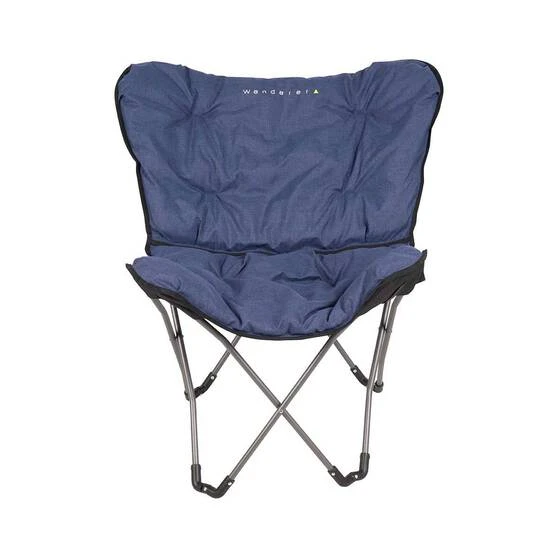 Wanderer Chambray Linen Look Half Moon Chair 1 Wanderer Chambray Linen Look Half Moon Chair