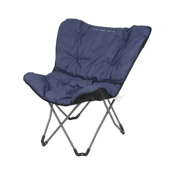 Wanderer Chambray Linen Look Half Moon Chair 2 Wanderer Chambray Linen Look Half Moon Chair - Image 2