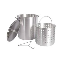 Campfire Aluminium Stock Pot And Basket 30L