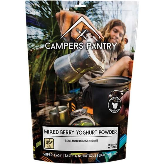 Campers Pantry Mixed Berry Yoghurt Powder 10 Serves 1 Campers Pantry Mixed Berry Yoghurt Powder 10 Serves