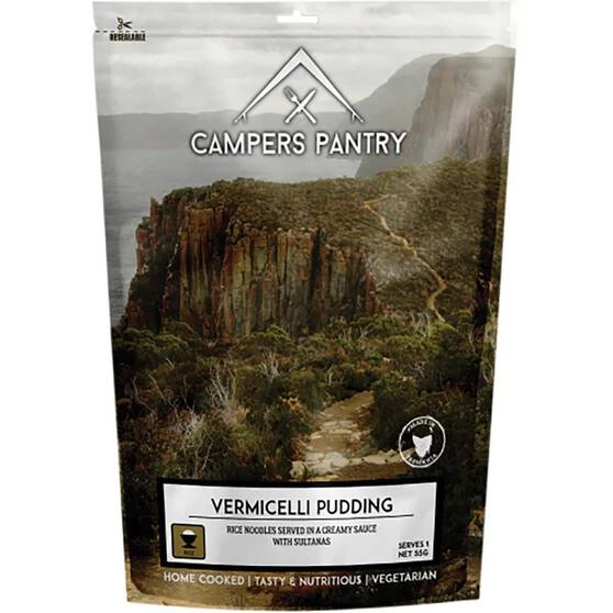 Campers Pantry Freeze Dried Vanilla Vermicelli Pudding Single Serve 1 Campers Pantry Freeze Dried Vanilla Vermicelli Pudding Single Serve