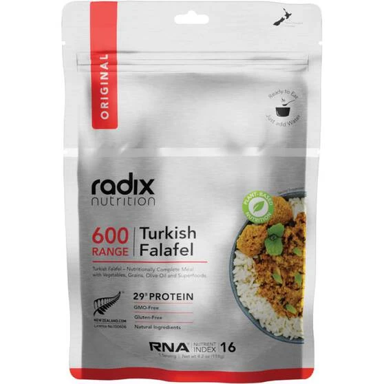 Radix Nutrition Freeze Dried Plant Based Turkish Falafel 600kcal 1 Radix Nutrition Freeze Dried Plant Based Turkish Falafel 600kcal